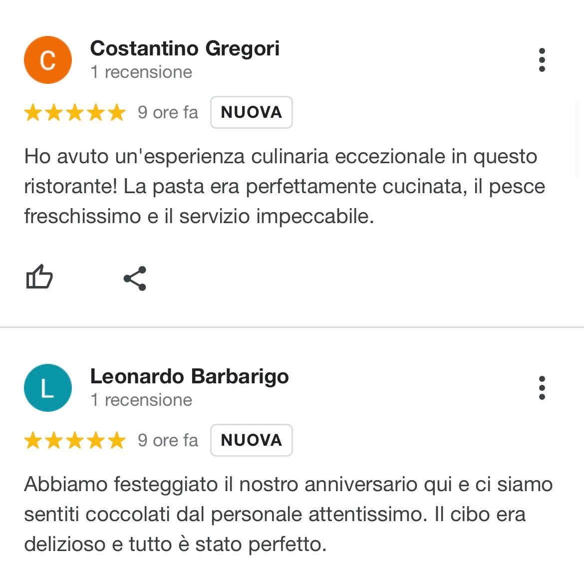 RECENSIONI GOOGLE ITALIANE - camecompany